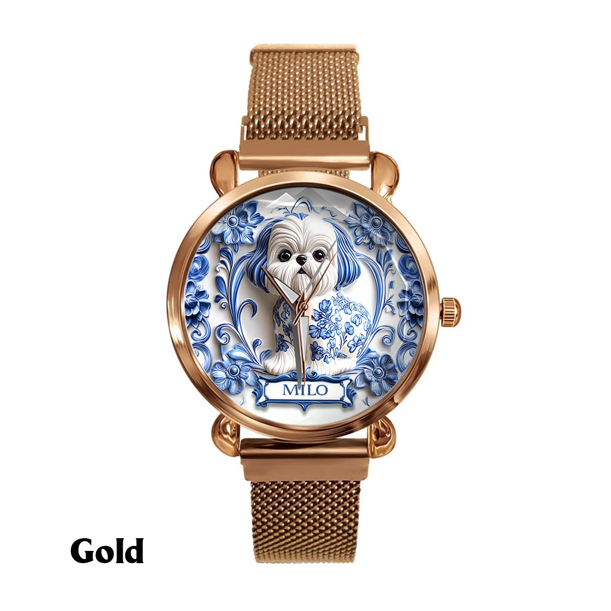 Dog Mom - Personalized Dog Women Hand Watch