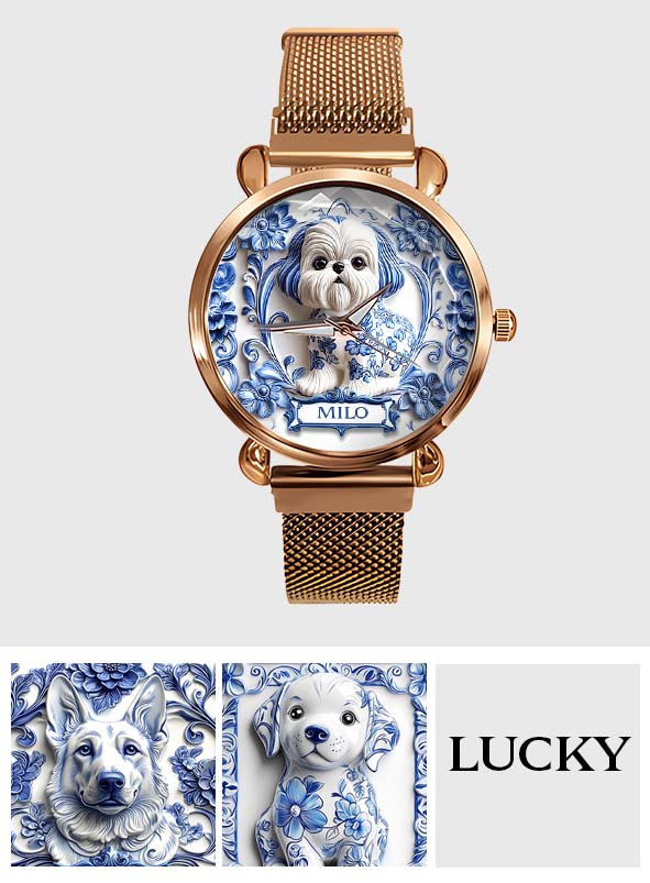 Dog Mom - Personalized Dog Women Hand Watch