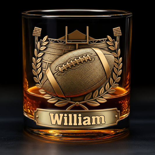 Verre à whisky personnalisé « Victory Sip » en forme de ballon de football