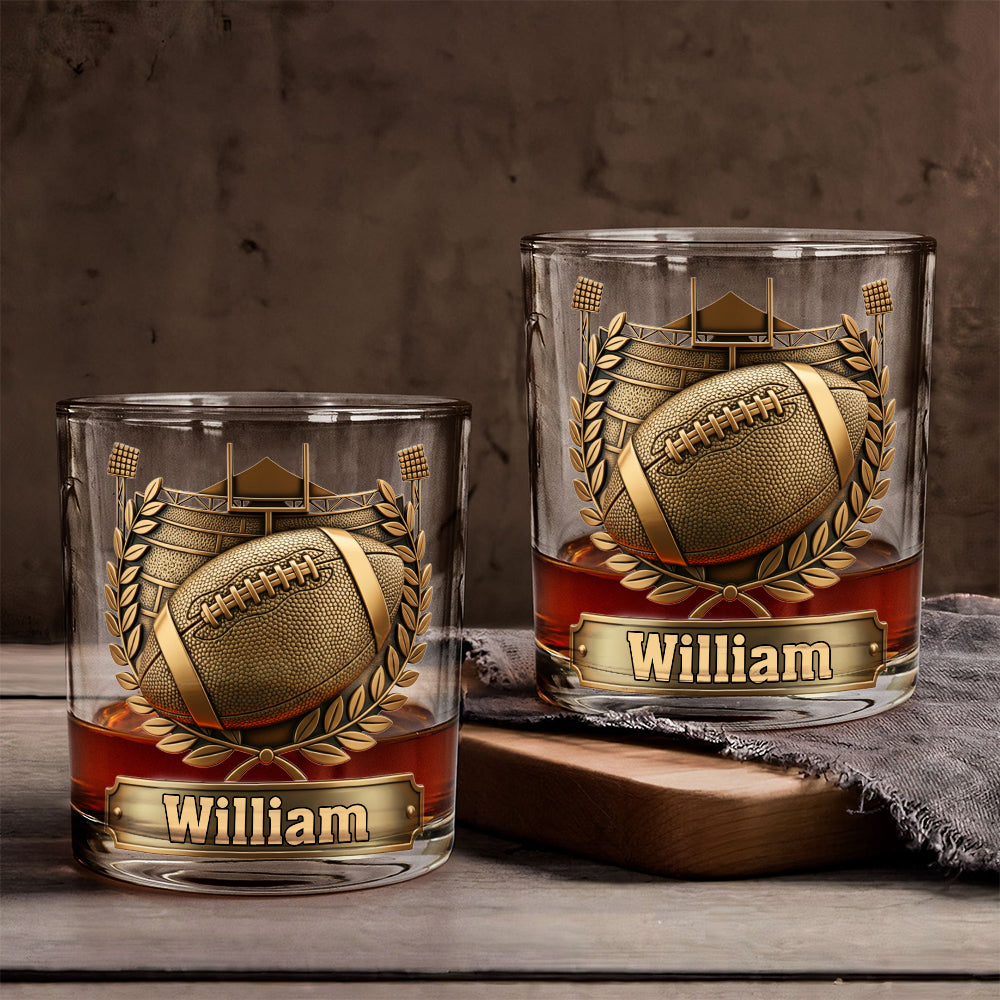 Victory Sip - Personalized Football Whiskey Glass