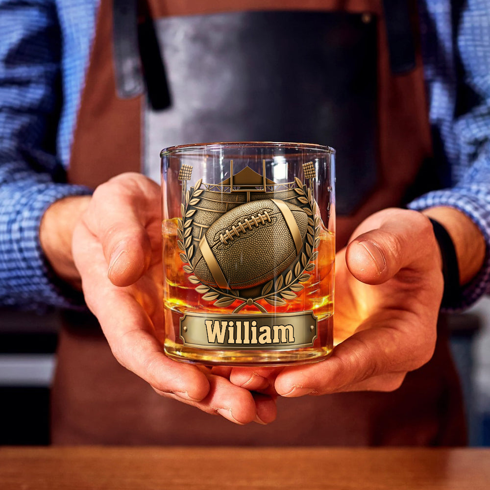Victory Sip - Personalized Football Whiskey Glass
