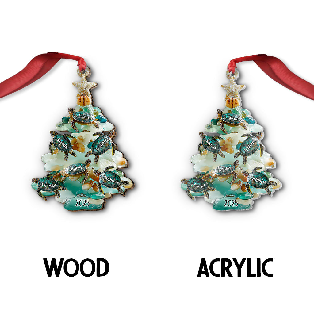 Joyeux Noël - Ornement familial personnalisé