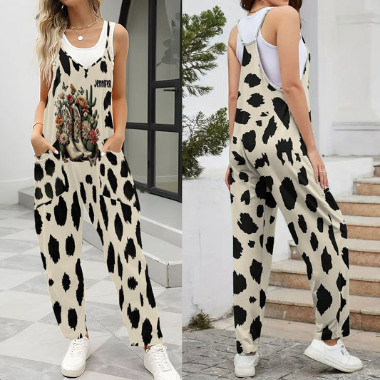 Bottes de cowgirl western - Salopettes/combinaisons amples de cowgirl personnalisées