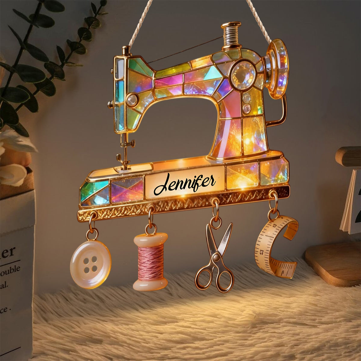 Machine à coudre colorée - Panneau lumineux LED personnalisé pour machine à coudre en acrylique