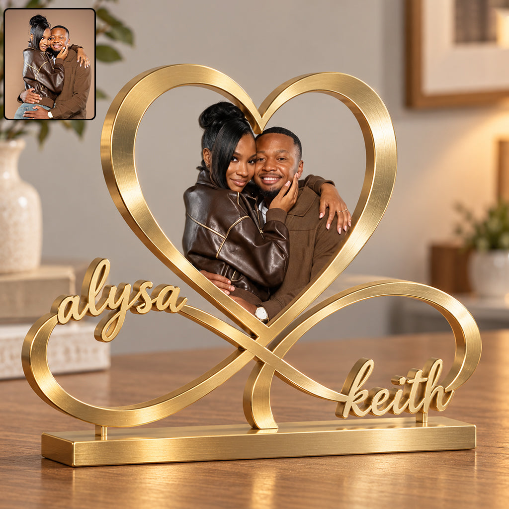 Love You Infinite - Personalized Couple 2-Side Printed Acrylic Plaque