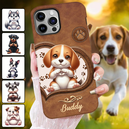 Adorables chiens - Coque de téléphone personnalisée avec imprimé intégral de chien