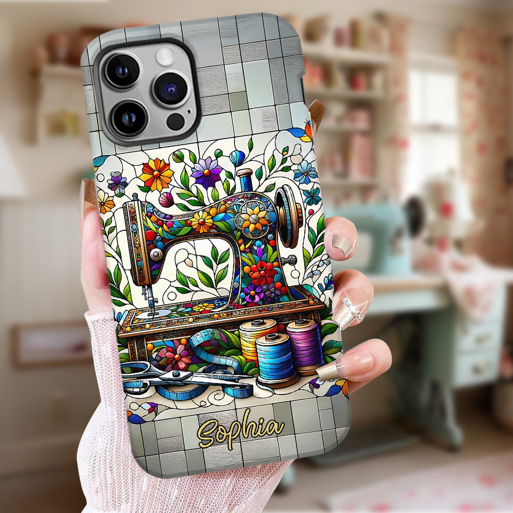Coque de téléphone personnalisée « Couture » ​​avec imprimé intégral