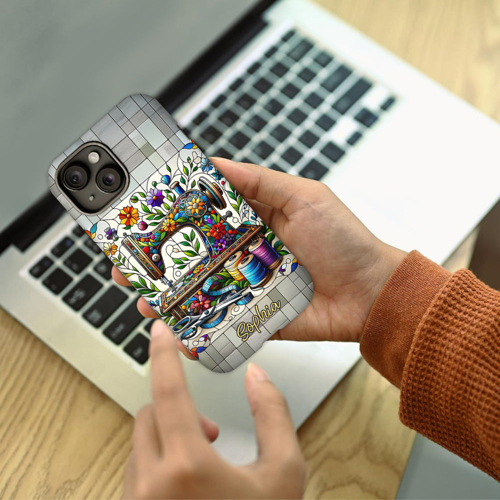 Coque de téléphone personnalisée « Couture » ​​avec imprimé intégral