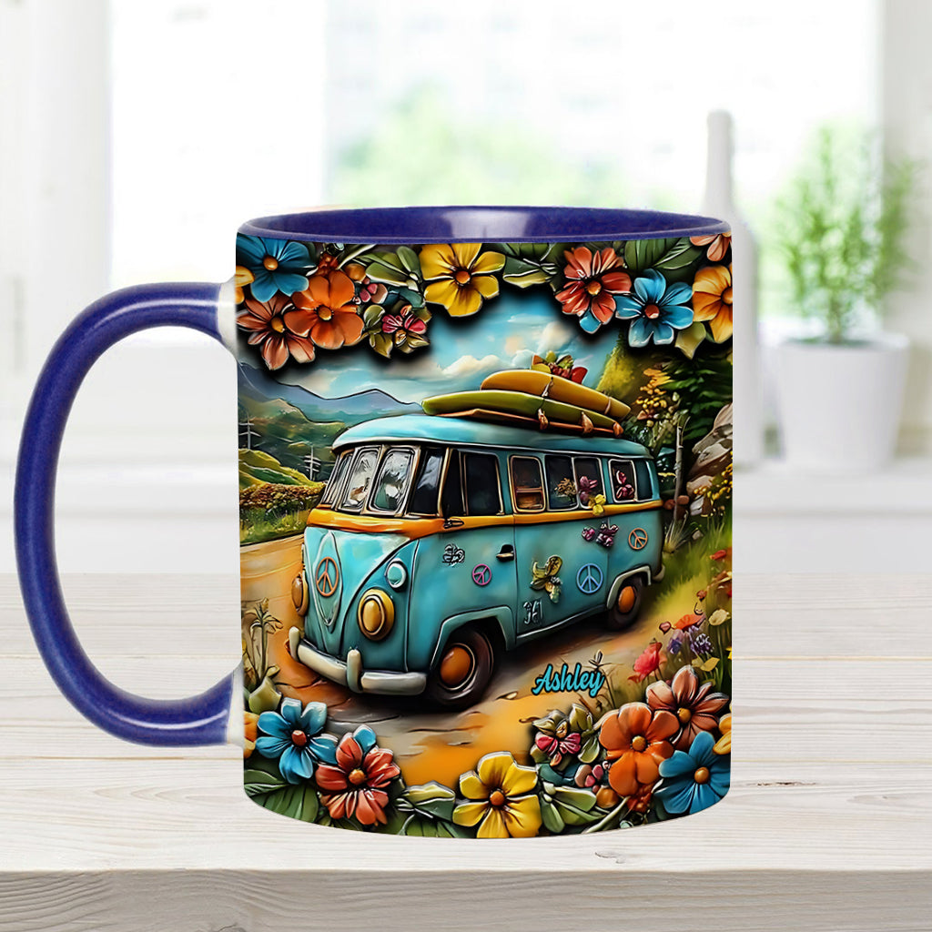 Hippie Van - Personalized Hippie Accent Mug