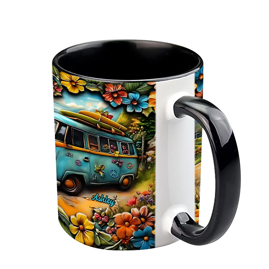 Hippie Van - Personalized Hippie Accent Mug