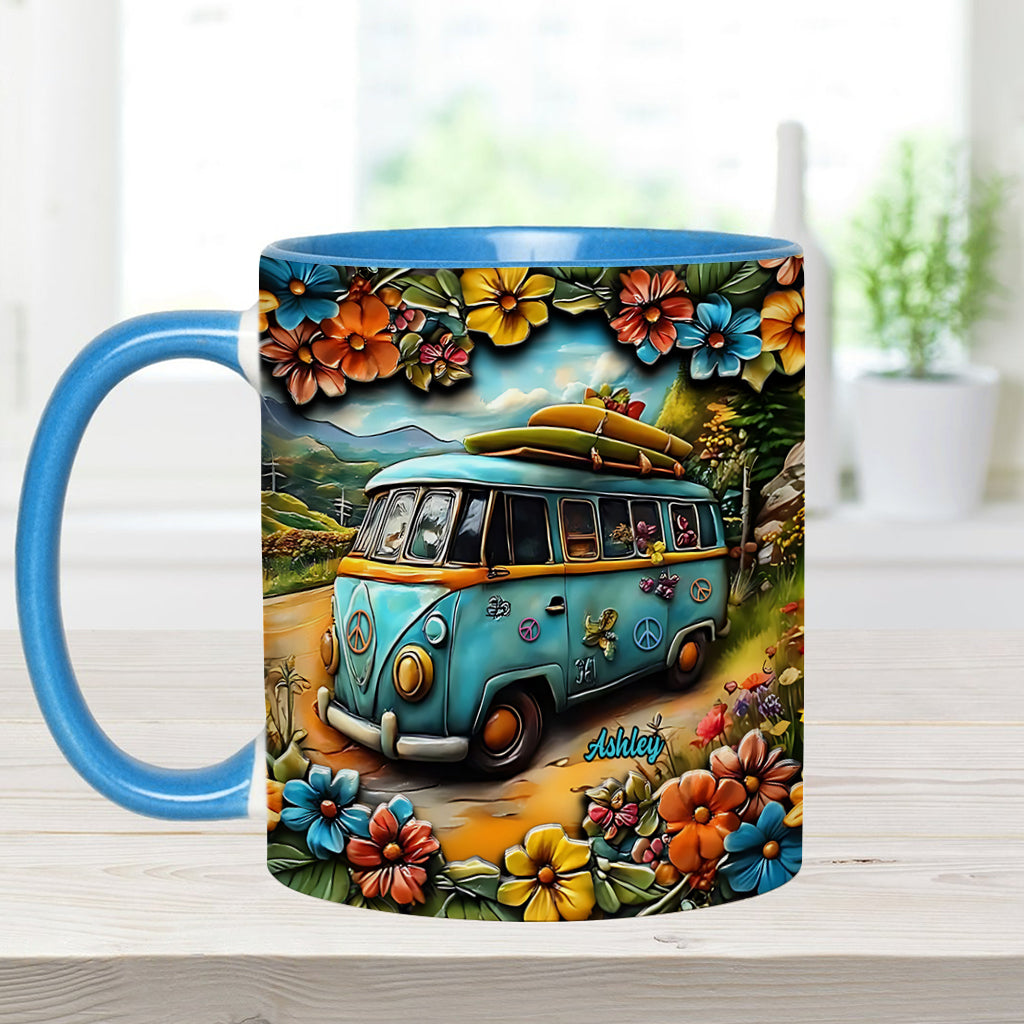 Hippie Van - Personalized Hippie Accent Mug