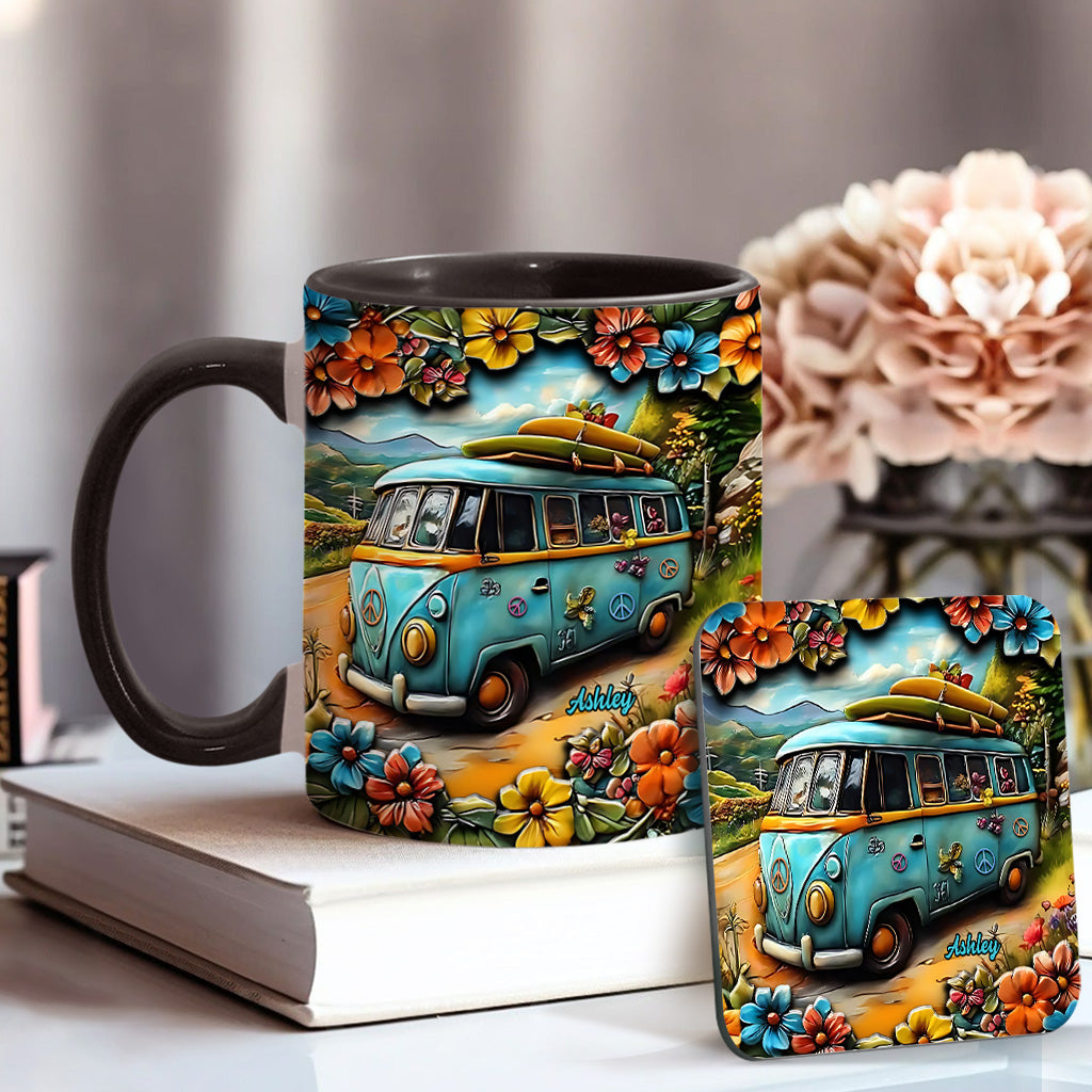 Hippie Van - Personalized Hippie Accent Mug