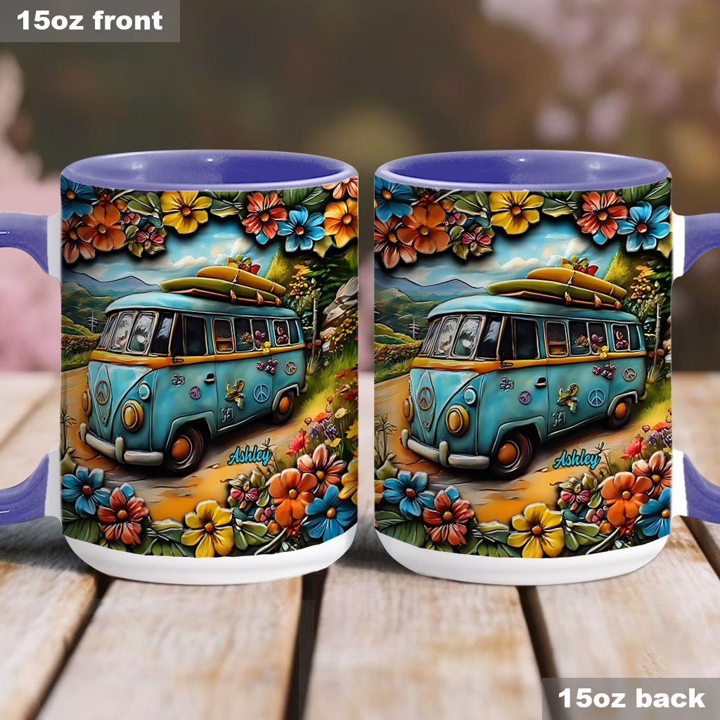 Hippie Van - Personalized Hippie Accent Mug