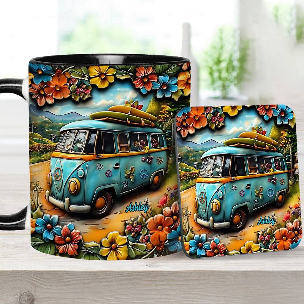 Hippie Van - Personalized Hippie Accent Mug