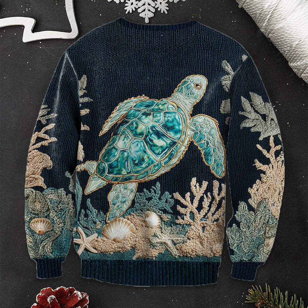 Sea Turtle - Personalized Turtle Sweater