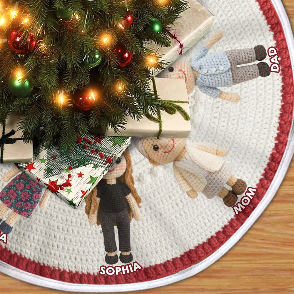 Joyeux Noël 2025 - Jupe de sapin de Noël personnalisée