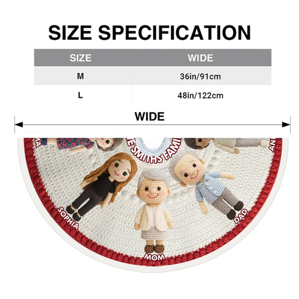 Joyeux Noël 2025 - Jupe de sapin de Noël personnalisée