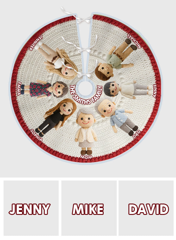 Joyeux Noël 2025 - Jupe de sapin de Noël personnalisée