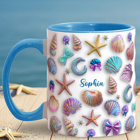 Petite plage salée - Mug personnalisé pour les amoureux de la mer