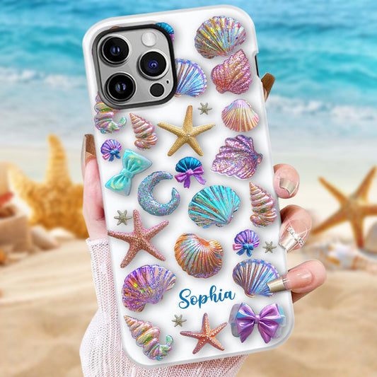 Petite plage salée - Coque de téléphone personnalisée pour amoureux de la mer avec impression intégrale