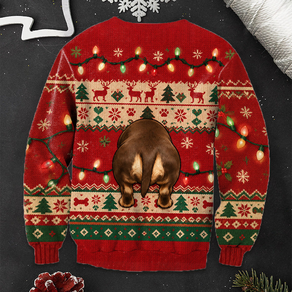 Chien de Noël Mignon - Pull Moche Personnalisé
