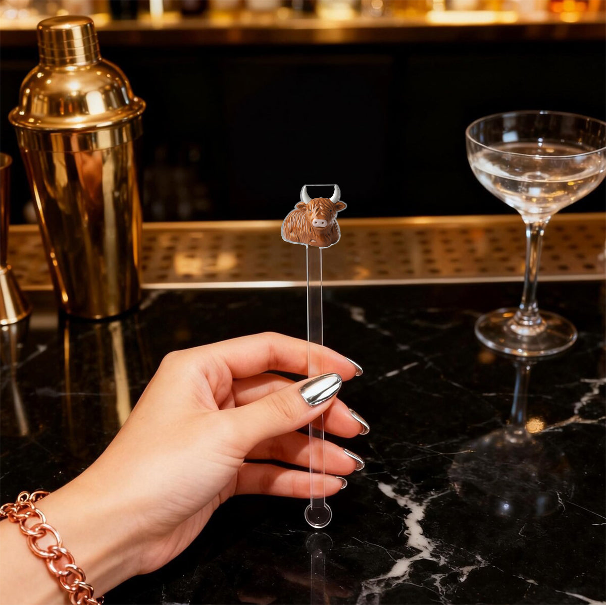 Vie à la ferme - Mug décoratif personnalisé avec agitateurs en acrylique