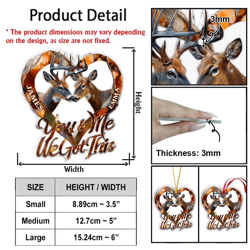 Ensemble pour toujours - Ornement de chasse personnalisé