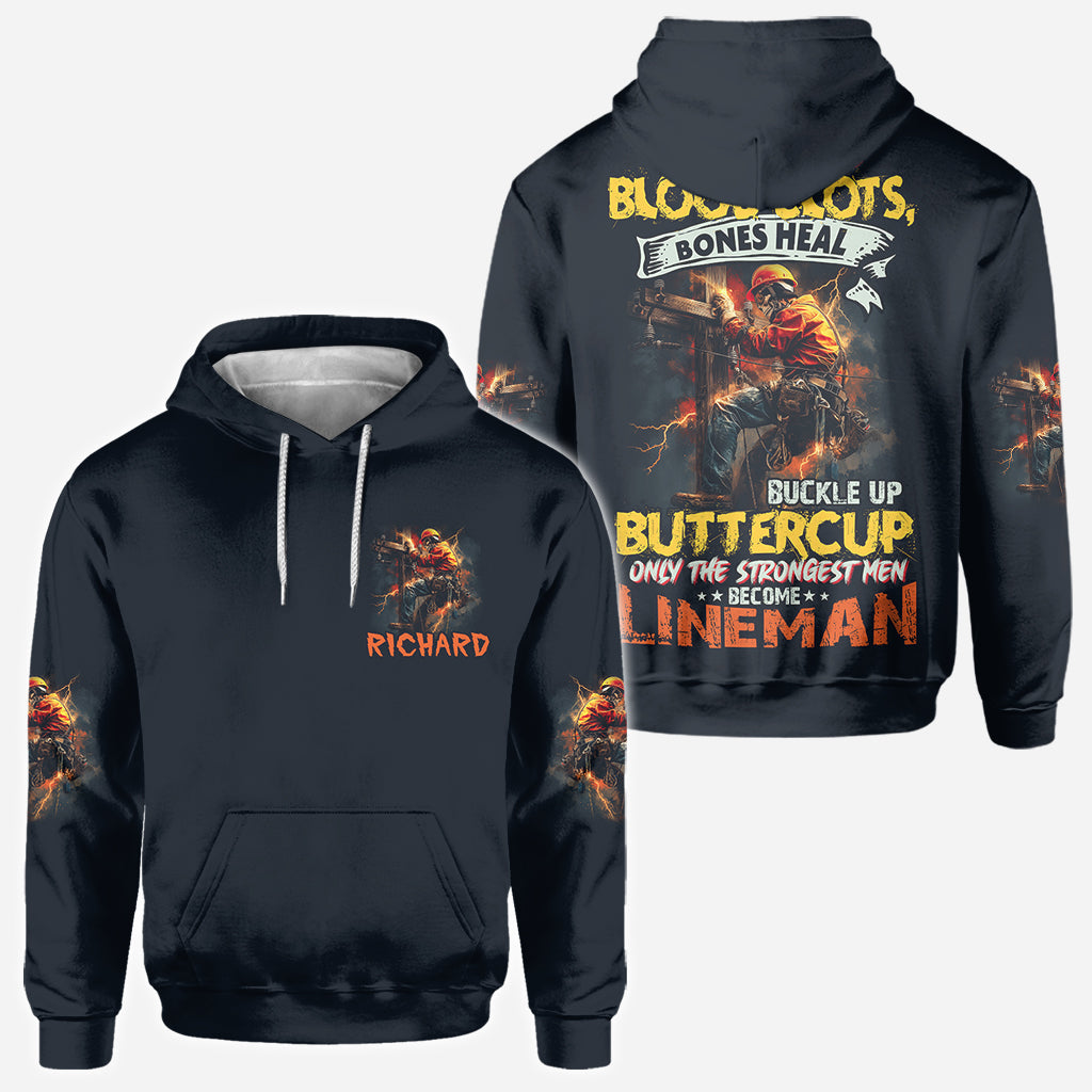 Seuls les plus forts deviennent électriciens - T-shirt personnalisé pour électricien