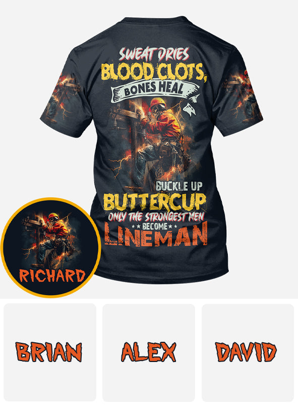 Seuls les plus forts deviennent électriciens - T-shirt personnalisé pour électricien