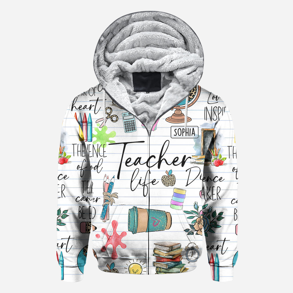 Vie d'enseignant - T-shirt personnalisé pour enseignants