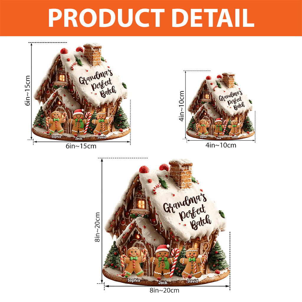 Le lot parfait de grand-mère - Plaque acrylique personnalisée en forme de grand-mère