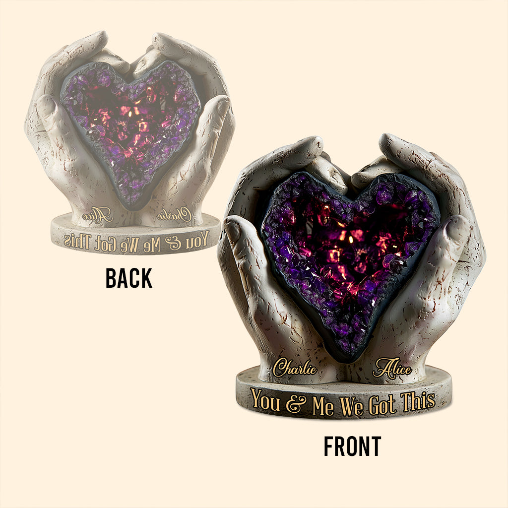 On gère ça - Plaque acrylique personnalisée pour couple, forme sur mesure