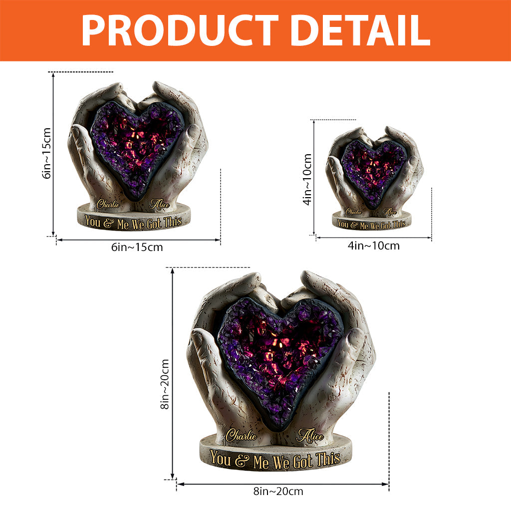 On gère ça - Plaque acrylique personnalisée pour couple, forme sur mesure