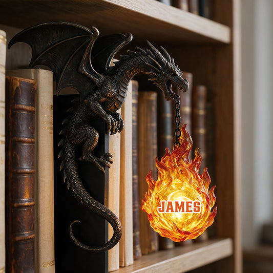 Cadeau pour Amateurs de Dragons - Lampe de Bibliothèque Personnalisée