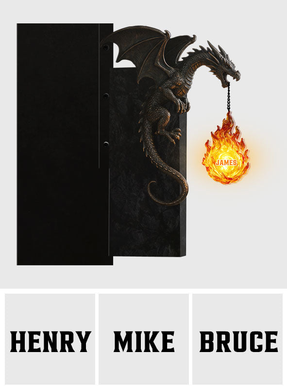 Cadeau pour Amateurs de Dragons - Lampe de Bibliothèque Personnalisée