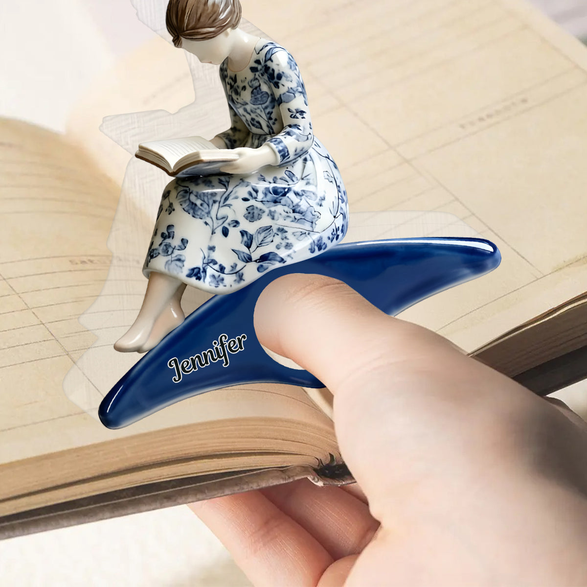 Amoureux des livres - Porte-pages de livre personnalisé