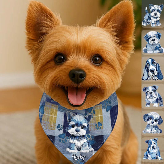 Love My Dog - Personalized Dog Pet Bandana