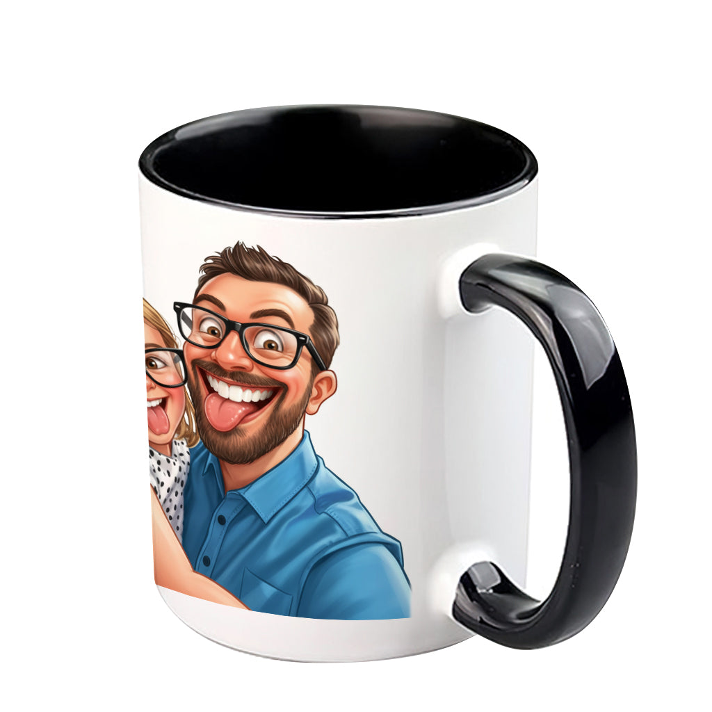 Dad Daughter Like Father Like Daughter Oh Crap - Personalized Father Accent Mug