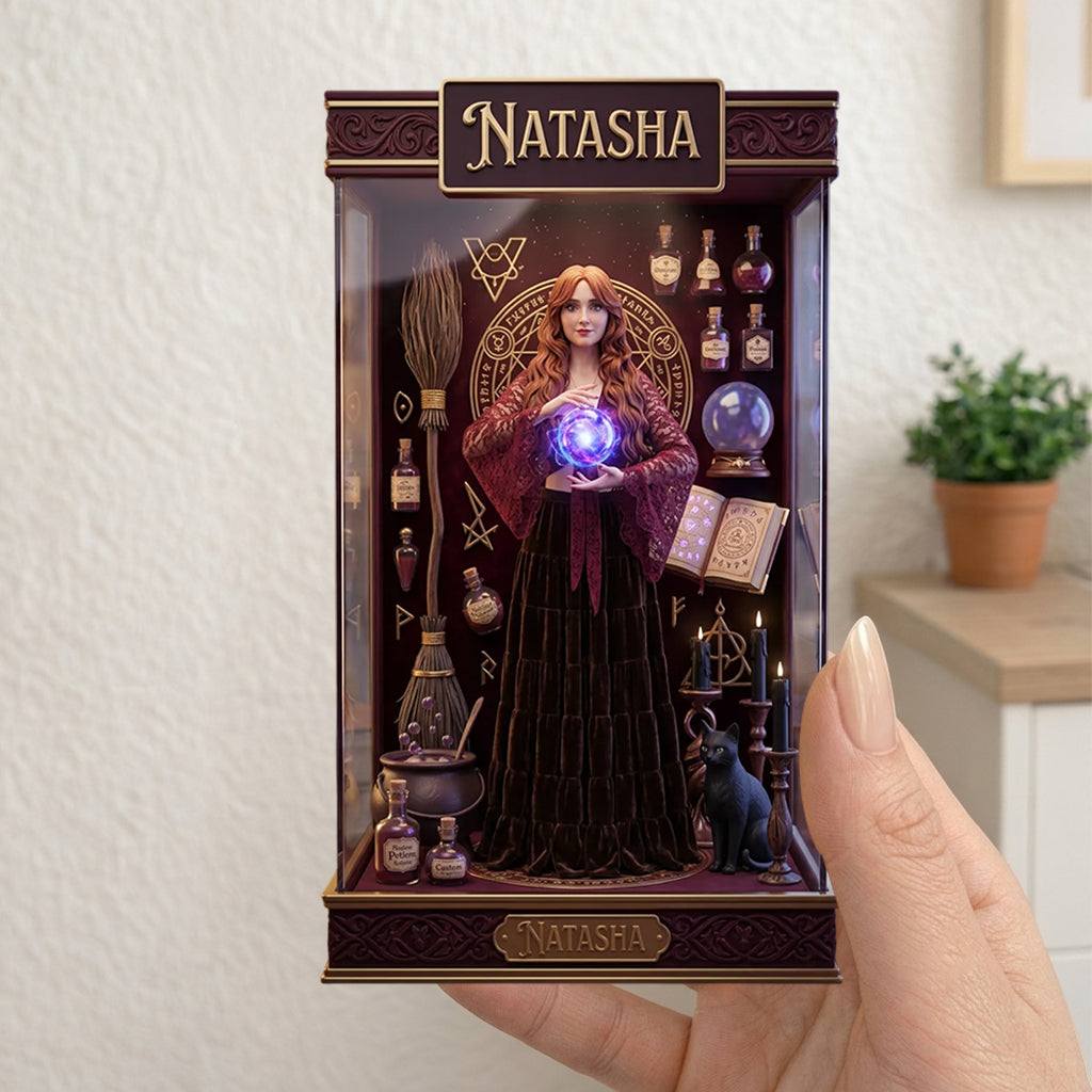 Magic Spell - Personalized Witch Acrylic Display Box
