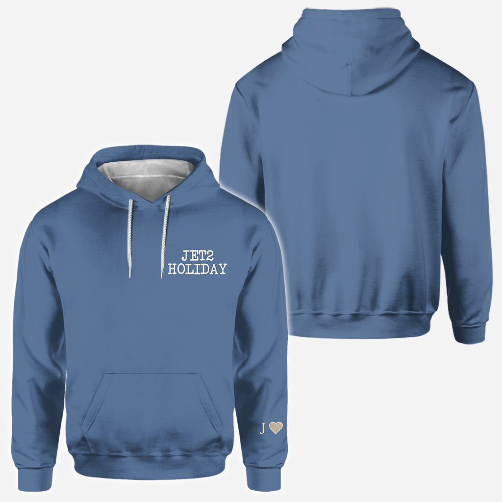 Ma copine me surpasse. Rien ne vaut des vacances Jet2 - T-shirt personnalisé pour couple