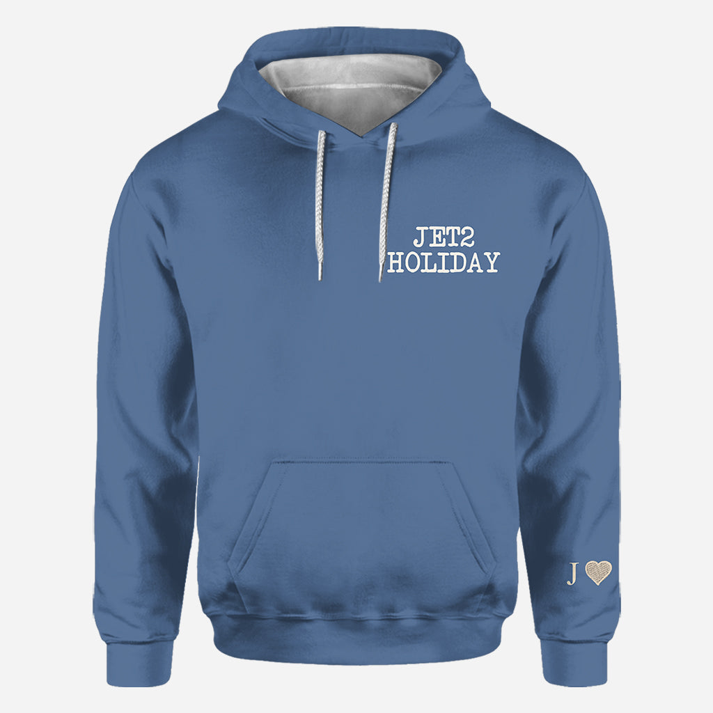 Ma copine me surpasse. Rien ne vaut des vacances Jet2 - T-shirt personnalisé pour couple