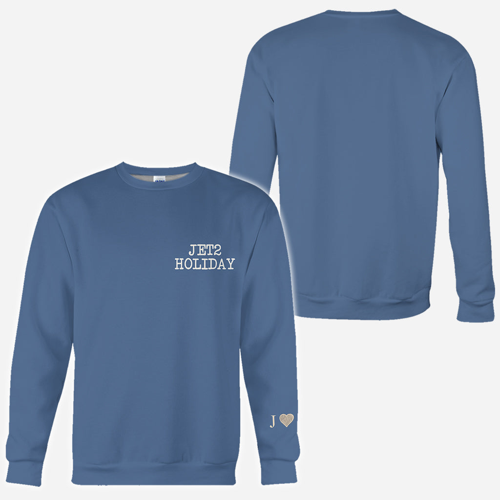 Ma copine me surpasse. Rien ne vaut des vacances Jet2 - T-shirt personnalisé pour couple