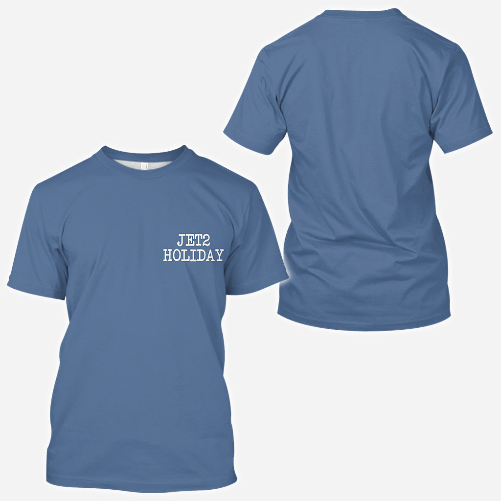 Ma copine me surpasse. Rien ne vaut des vacances Jet2 - T-shirt personnalisé pour couple