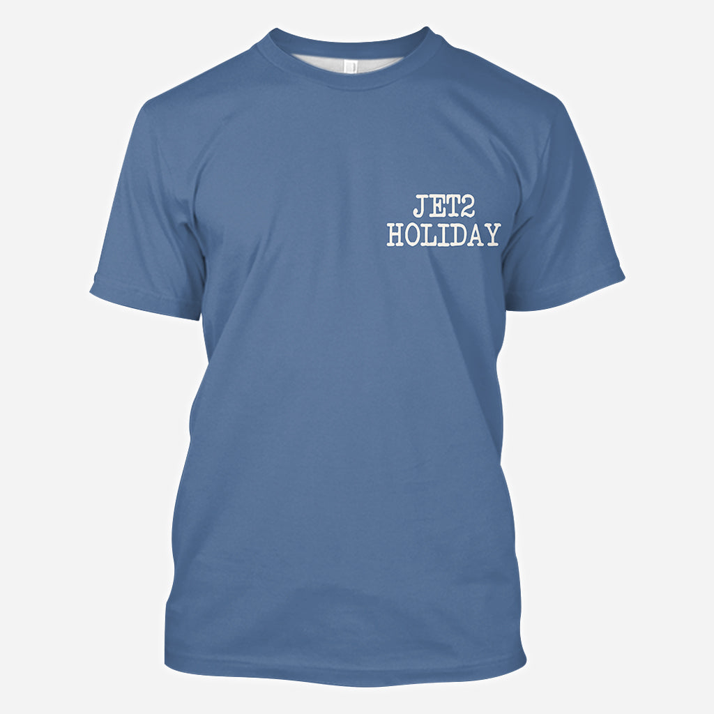 Ma copine me surpasse. Rien ne vaut des vacances Jet2 - T-shirt personnalisé pour couple