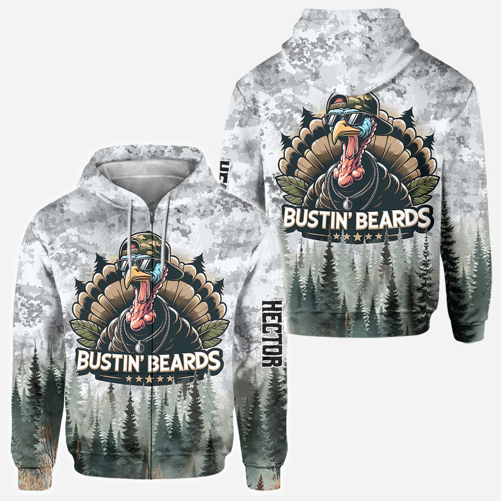 Bustin' Beards - Personalized Hunting All Over Shirt