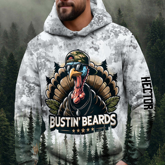 Bustin' Beards - Personalized Hunting All Over Shirt