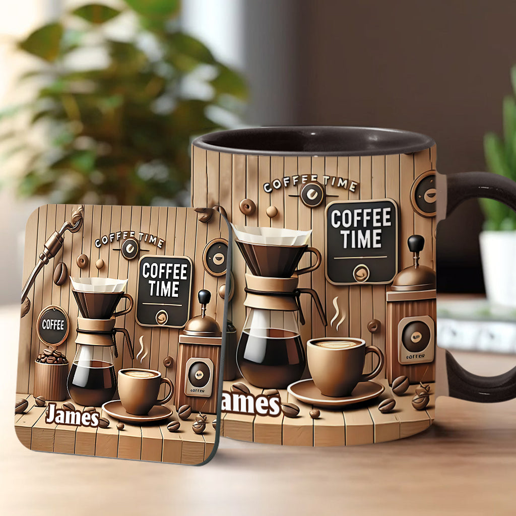 Coffee Time - Personalized Coffee Accent Mug