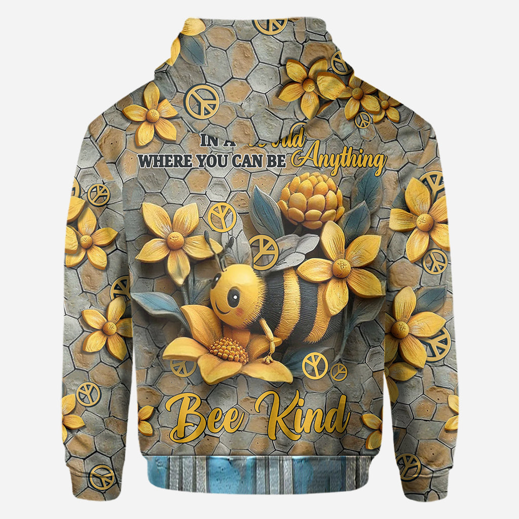 Dans un monde où tout est possible, soyez gentils - T-shirt hippie personnalisé