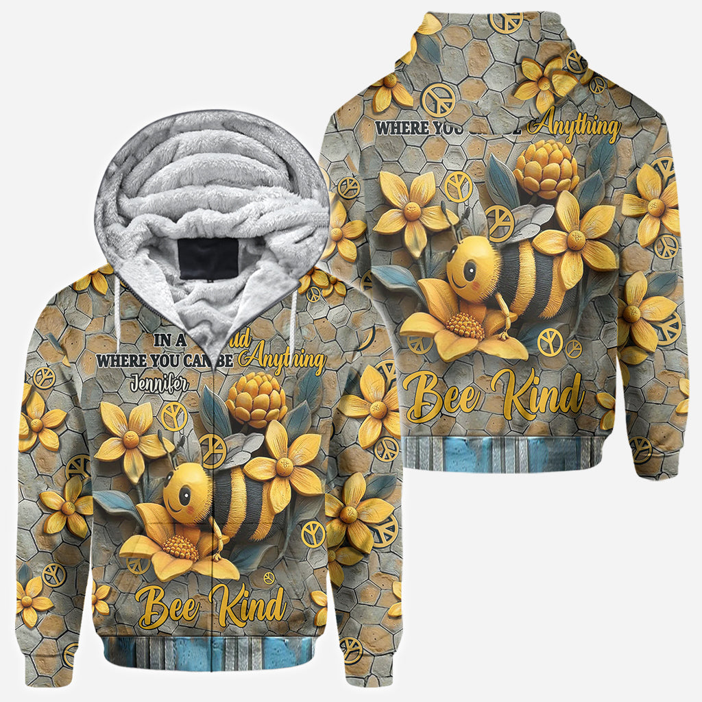 Dans un monde où tout est possible, soyez gentils - T-shirt hippie personnalisé