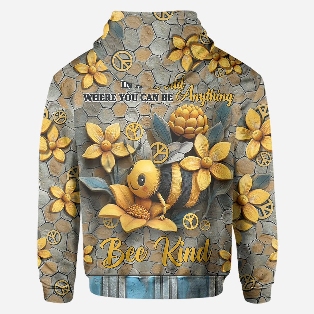 Dans un monde où tout est possible, soyez gentils - T-shirt hippie personnalisé